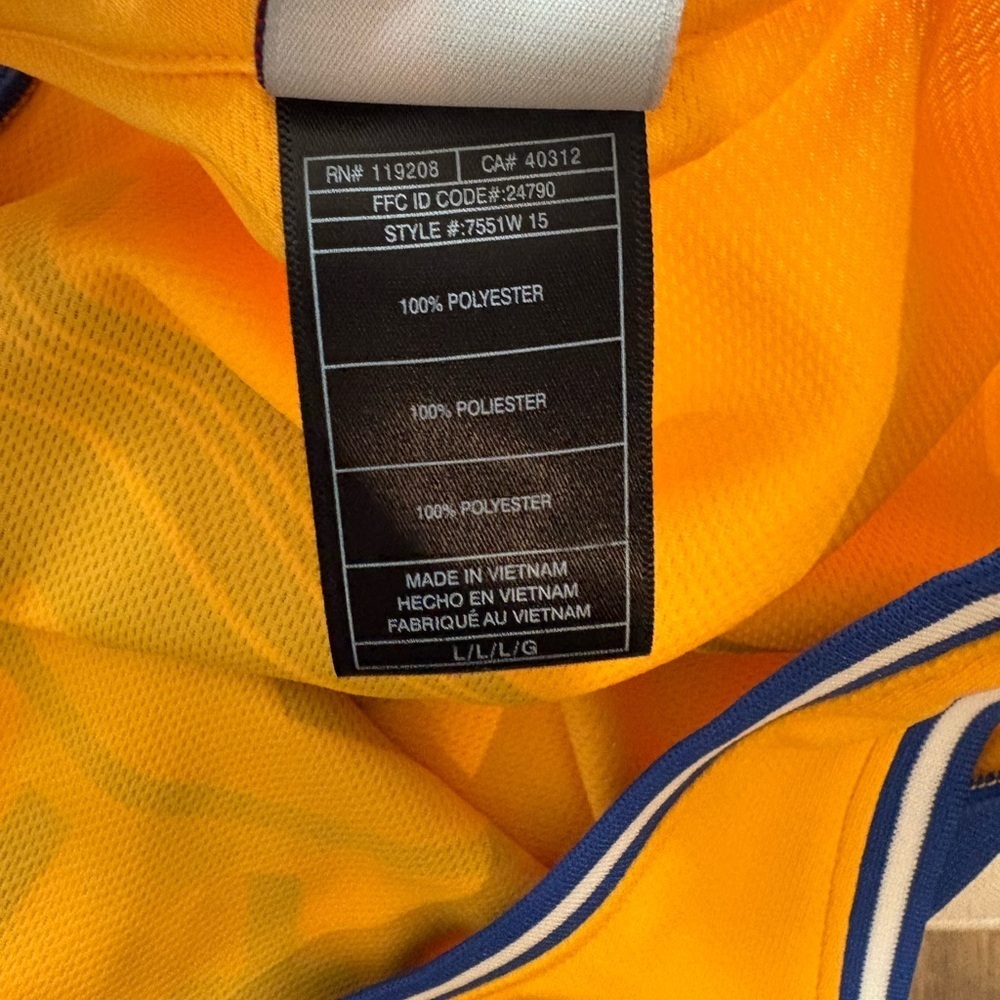 Women’s Adidas Golden State Warriors  Basketball Jersey - Picture 5 of 5